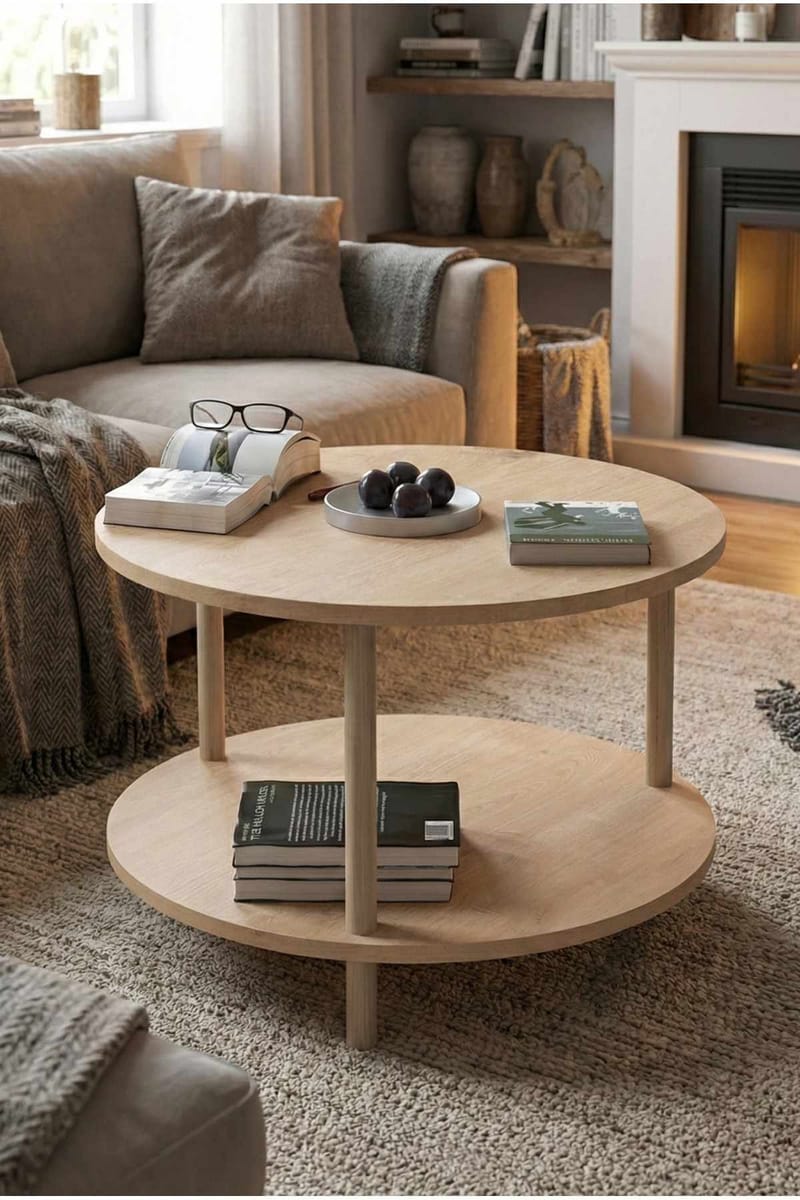 Belvo Soffbord 60x43 cm - Sapphire Oak - Möbler - Vardagsrum - Soffbord & vardagsrumsbord - Soffbord