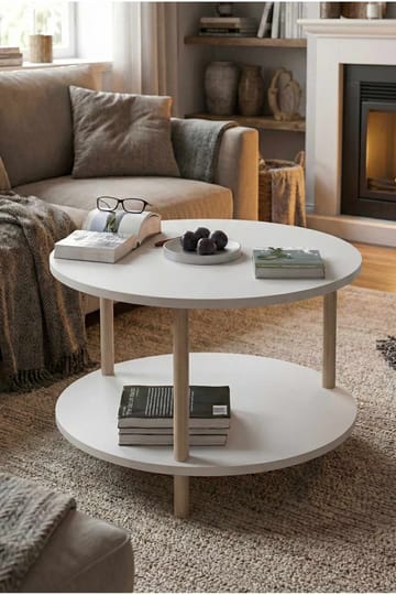 Belvo Soffbord 60x43 cm - Vit - Möbler - Vardagsrum - Soffbord & vardagsrumsbord - Soffbord