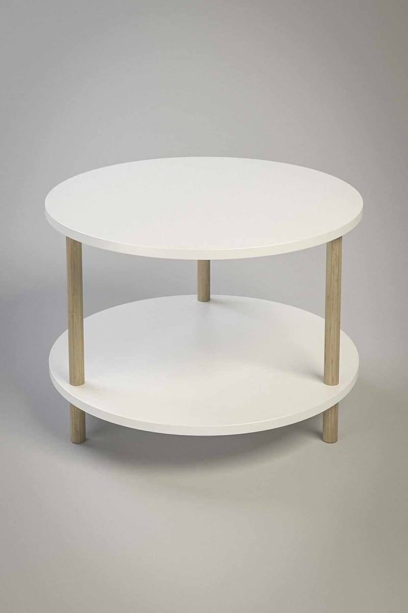 Belvo Soffbord 60x43 cm - Vit - Möbler - Vardagsrum - Soffbord & vardagsrumsbord - Soffbord