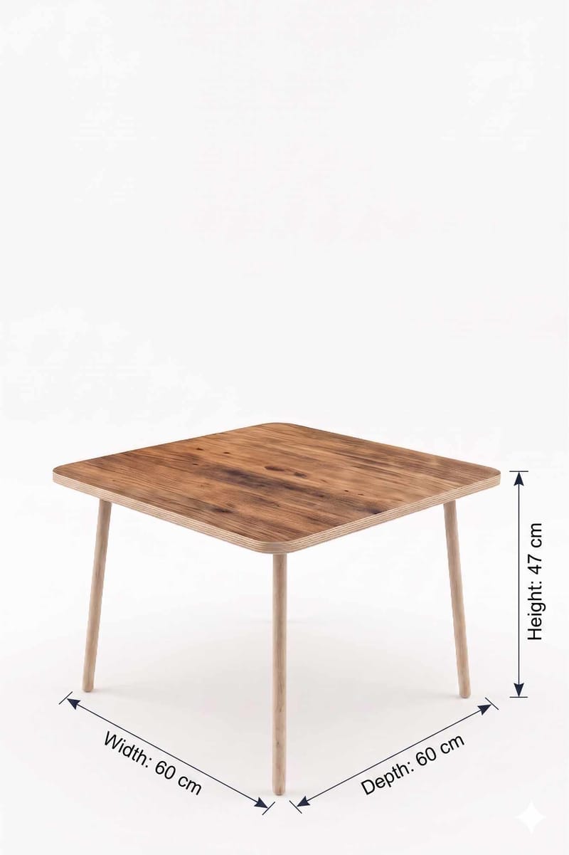 Belvo Soffbord 60x47x60 cm - Furu - Möbler - Vardagsrum - Soffbord & vardagsrumsbord - Soffbord
