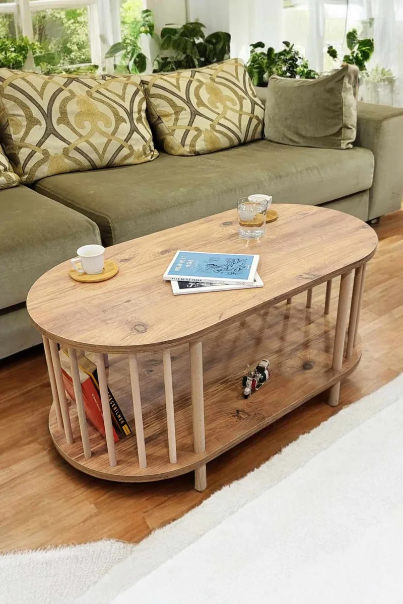 Belvo Soffbord 90x43x45 cm - Furu - Möbler - Vardagsrum - Soffbord & vardagsrumsbord - Soffbord