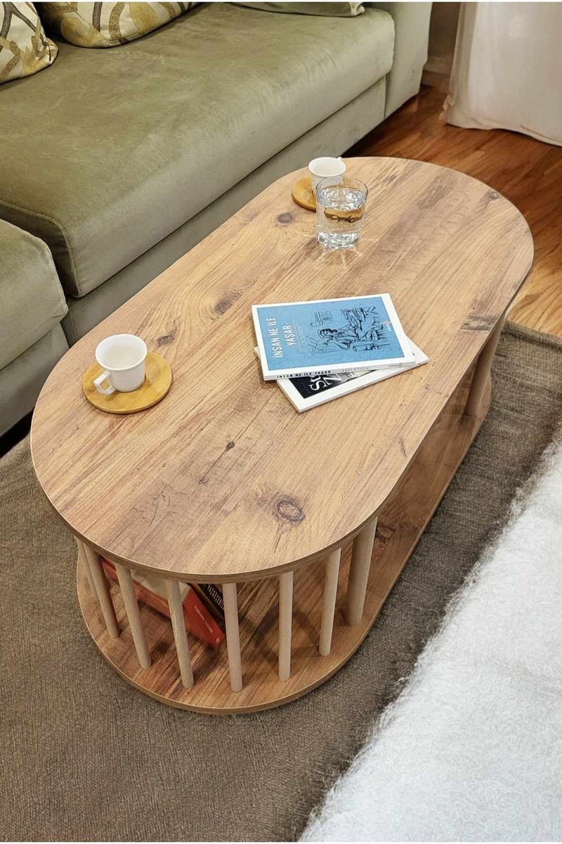 Belvo Soffbord 90x43x45 cm - Furu - Möbler - Vardagsrum - Soffbord & vardagsrumsbord - Soffbord