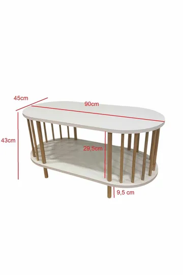 Belvo Soffbord 90x43x45 cm - Furu - Möbler - Vardagsrum - Soffbord & vardagsrumsbord - Soffbord