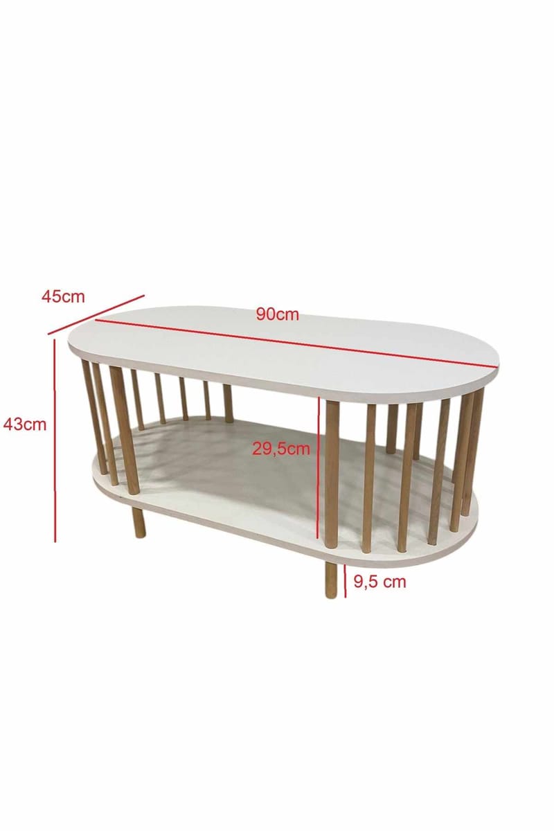 Belvo Soffbord 90x43x45 cm - Furu - Möbler - Vardagsrum - Soffbord & vardagsrumsbord - Soffbord