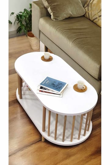 Belvo Soffbord 90x43x45 cm - Vit - Möbler - Vardagsrum - Soffbord & vardagsrumsbord - Soffbord