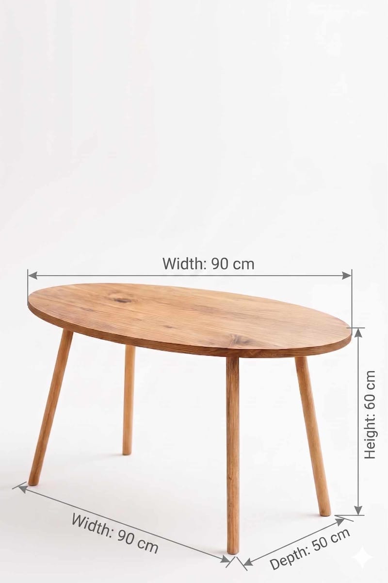 Belvo Soffbord 90x60x50 cm - Furu - Möbler - Vardagsrum - Soffbord & vardagsrumsbord - Soffbord