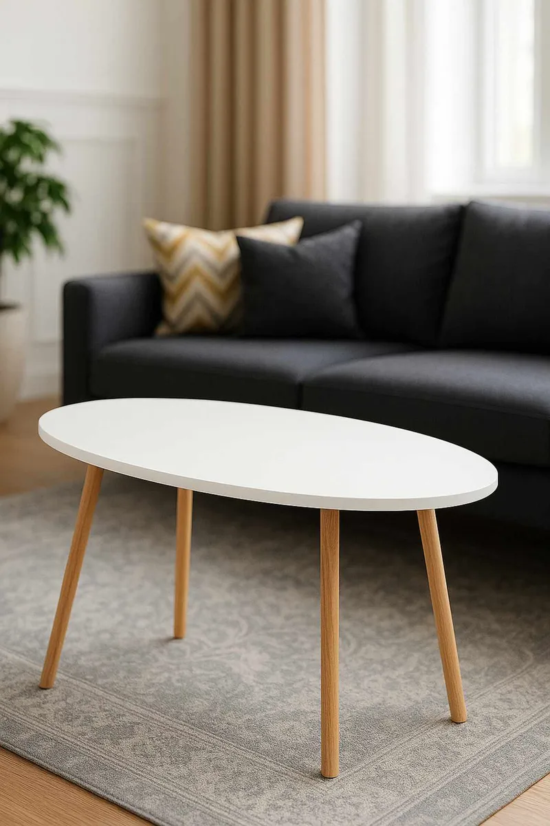 Belvo Soffbord 90x60x50 cm - Vit - Möbler - Vardagsrum - Soffbord & vardagsrumsbord - Soffbord