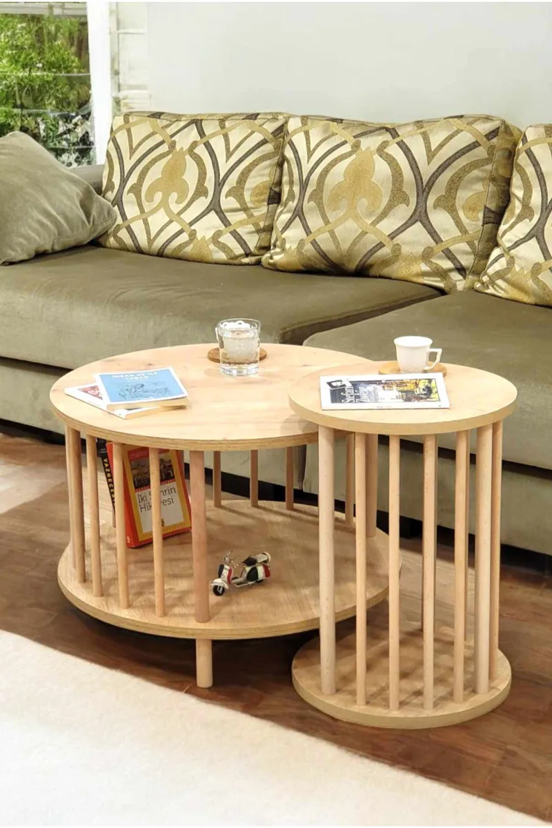 Belvo Soffbordsset 60x43 cm, Sapphire Oak