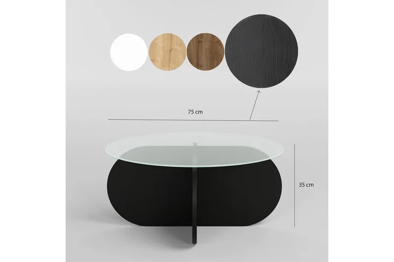 Bengul Soffbord 70 cm - Svart - Möbler - Vardagsrum - Soffbord & vardagsrumsbord - Soffbord