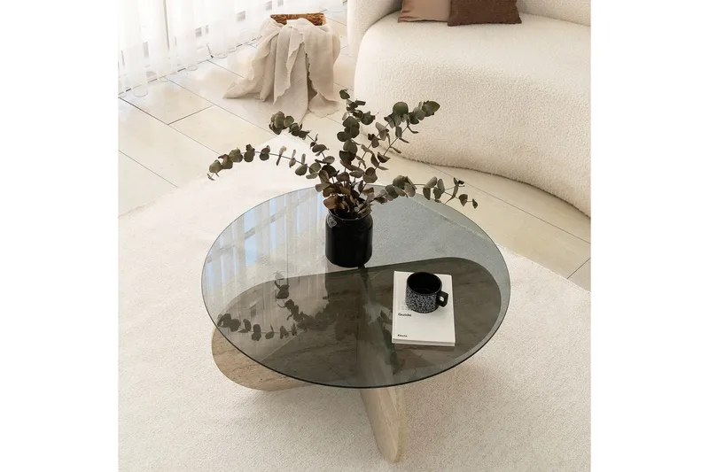 Bengul Soffbord 75 cm - Beige - Möbler - Vardagsrum - Soffbord & vardagsrumsbord - Soffbord