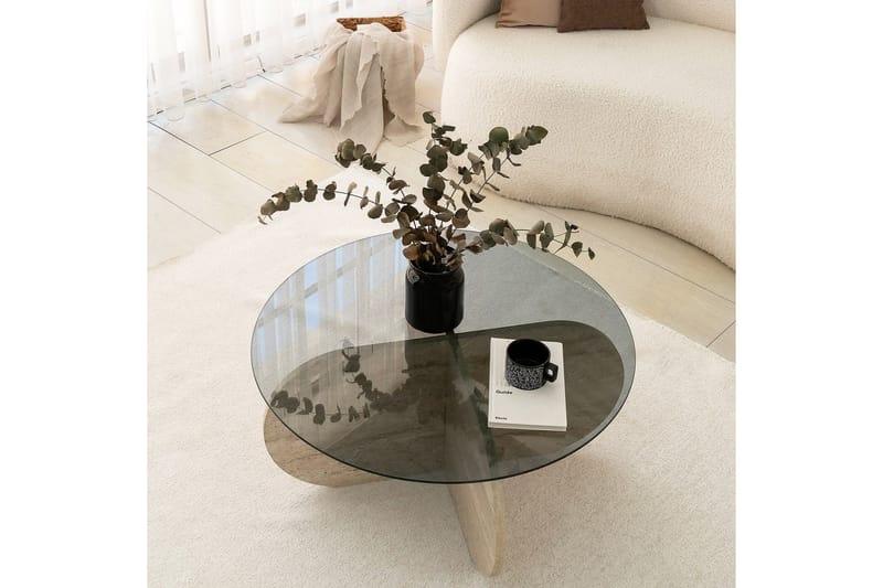 Bengul Soffbord 75 cm - Beige - Möbler - Vardagsrum - Soffbord & vardagsrumsbord - Soffbord