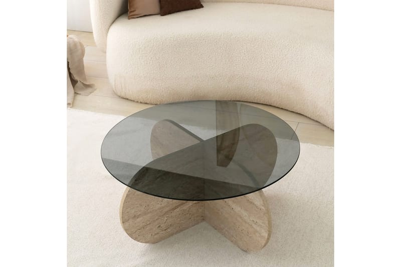 Bengul Soffbord 75 cm - Beige - Möbler - Vardagsrum - Soffbord & vardagsrumsbord - Soffbord