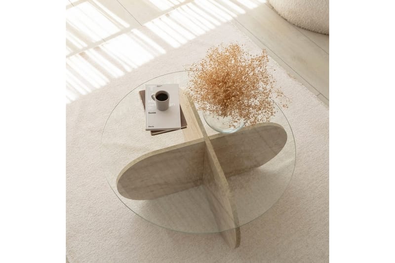 Bengul Soffbord 75 cm - Beige - Möbler - Vardagsrum - Soffbord & vardagsrumsbord - Soffbord