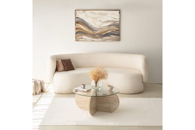 Bengul Soffbord 75 cm - Beige - Möbler - Vardagsrum - Soffbord & vardagsrumsbord - Soffbord