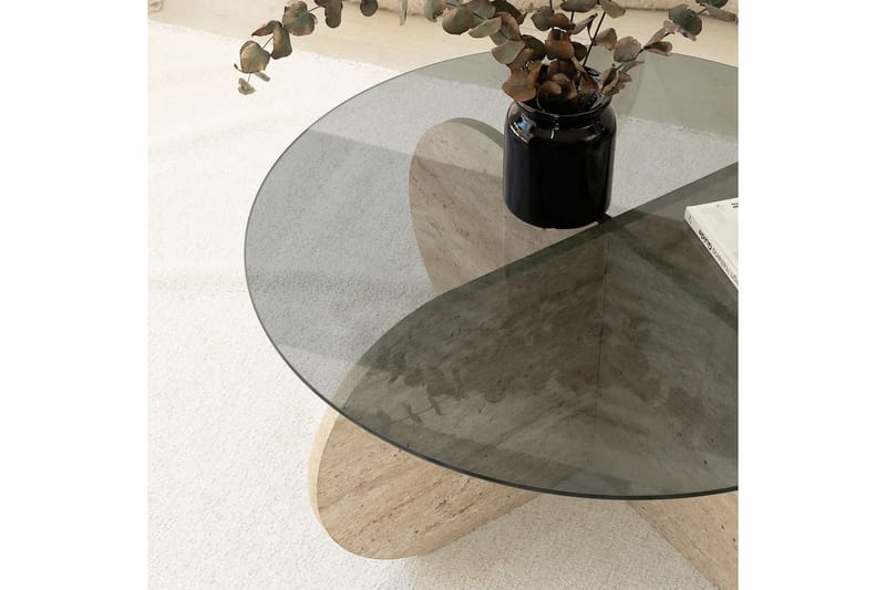 Bengul Soffbord 75 cm - Beige - Möbler - Vardagsrum - Soffbord & vardagsrumsbord - Soffbord