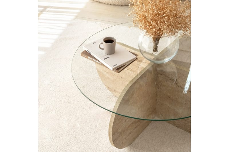 Bengul Soffbord 75 cm - Beige - Möbler - Vardagsrum - Soffbord & vardagsrumsbord - Soffbord