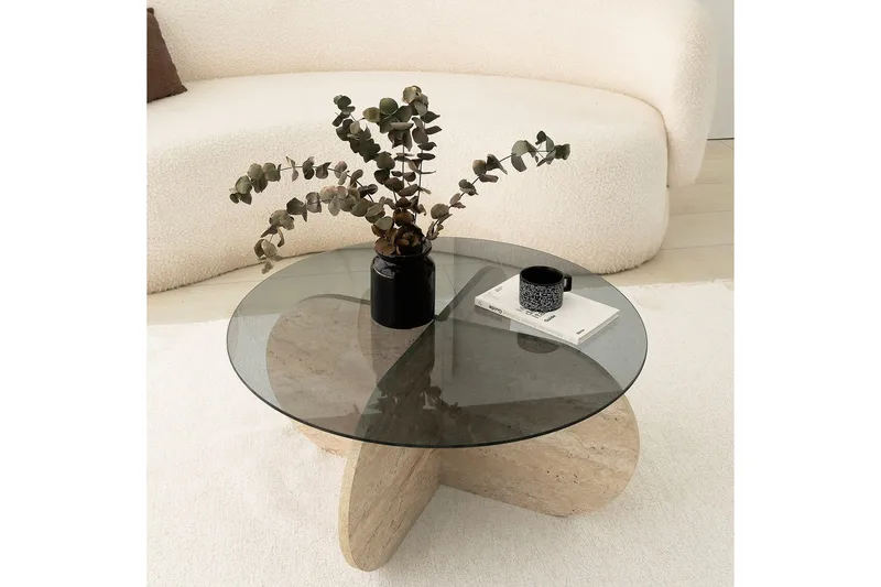 Bengul Soffbord 75 cm - Beige - Möbler - Vardagsrum - Soffbord & vardagsrumsbord - Soffbord