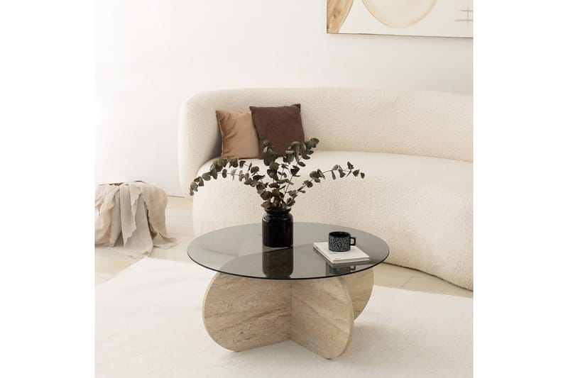 Bengul Soffbord 75 cm - Beige - Möbler - Vardagsrum - Soffbord & vardagsrumsbord - Soffbord