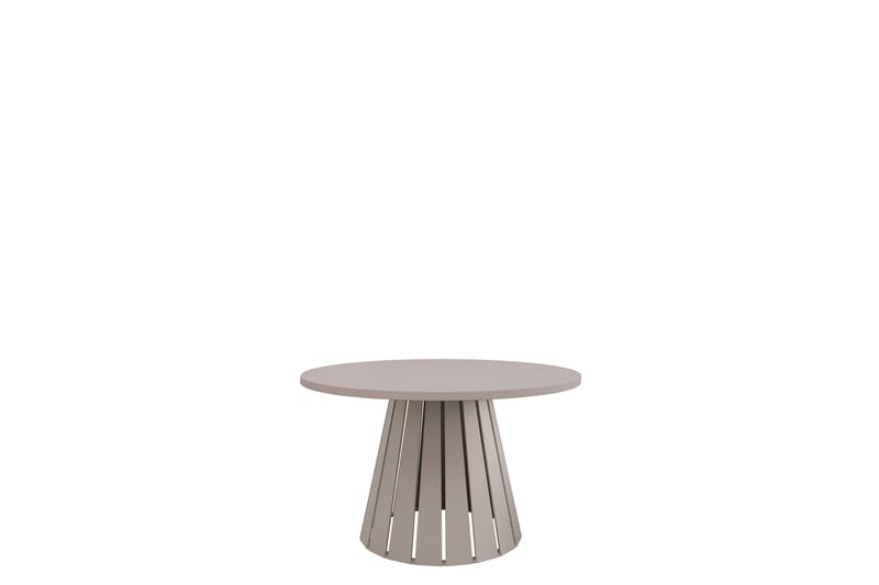 Berber 75 cm Runt Soffbord i Ljust Trä, Taupe