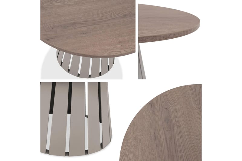 Berber 75 cm Runt Soffbord i Ljust Trä - Taupe - Möbler - Vardagsrum - Soffbord & vardagsrumsbord - Soffbord