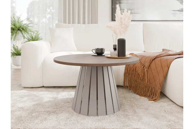 Berber Soffbord 75 cm - Beige/Brun - Möbler - Vardagsrum - Soffbord & vardagsrumsbord - Soffbord