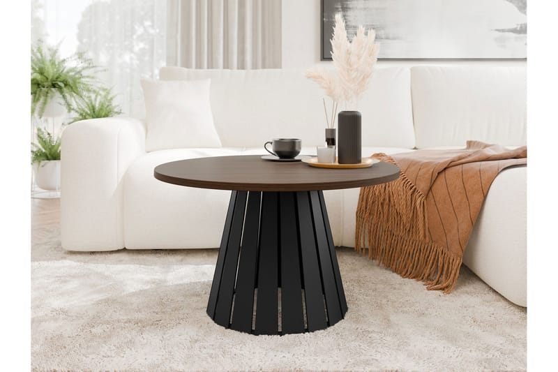 Berber Soffbord 75 cm - Svart/Brun - Möbler - Vardagsrum - Soffbord & vardagsrumsbord - Soffbord