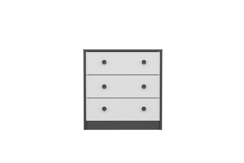 BERDEZ Konsollbord 72x74 cm Antracit/Vit - Möbler - Vardagsrum - Soffbord & vardagsrumsbord - Avlastningsbord & konsolbord