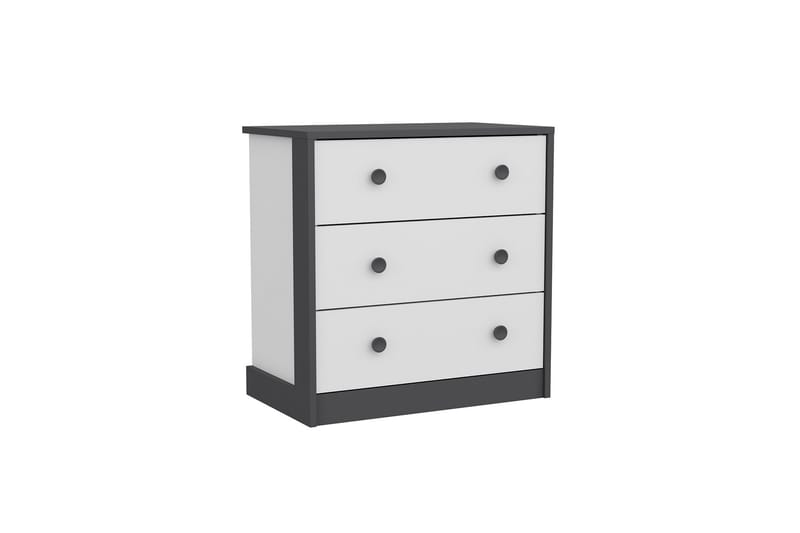 BERDEZ Konsollbord 72x74 cm Antracit/Vit - Möbler - Vardagsrum - Soffbord & vardagsrumsbord - Avlastningsbord & konsolbord