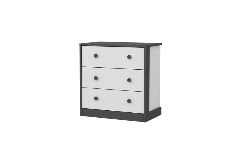 BERDEZ Konsollbord 72x74 cm Antracit/Vit - Möbler - Vardagsrum - Soffbord & vardagsrumsbord - Avlastningsbord & konsolbord