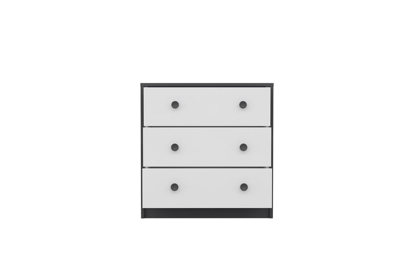 BERDEZ Konsollbord 72x74 cm Antracit/Vit - Möbler - Vardagsrum - Soffbord & vardagsrumsbord - Avlastningsbord & konsolbord