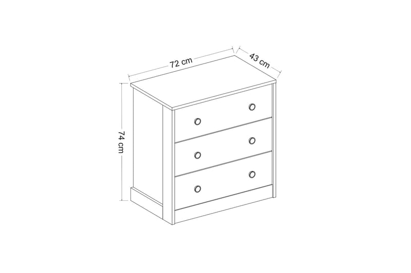 BERDEZ Konsollbord 72x74 cm Antracit/Vit - Möbler - Vardagsrum - Soffbord & vardagsrumsbord - Avlastningsbord & konsolbord