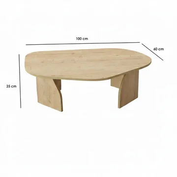 Berriaren Soffbord 100 cm - Sapphire oak - Möbler - Vardagsrum - Soffbord & vardagsrumsbord - Soffbord