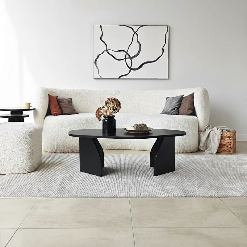 Berriaren Soffbord 100 cm - Svart - Möbler - Vardagsrum - Soffbord & vardagsrumsbord - Soffbord