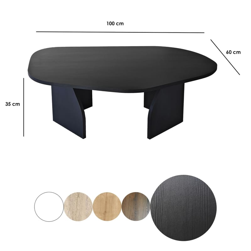 Berriaren Soffbord 100 cm - Svart - Möbler - Vardagsrum - Soffbord & vardagsrumsbord - Soffbord