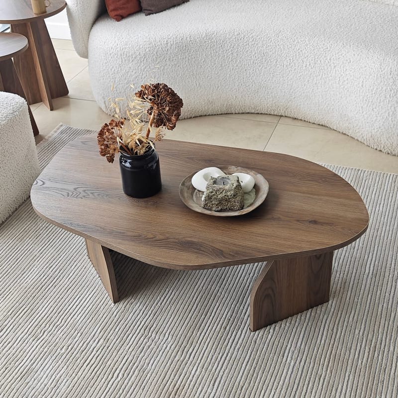 Berriaren Soffbord 100 cm - Valnöt - Möbler - Vardagsrum - Soffbord & vardagsrumsbord - Soffbord