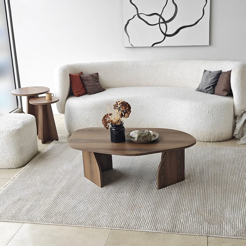 Berriaren Soffbord 100 cm - Valnöt - Möbler - Vardagsrum - Soffbord & vardagsrumsbord - Soffbord