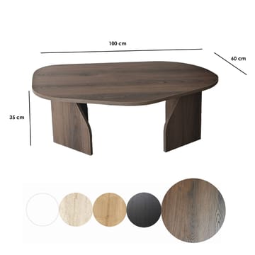 Berriaren Soffbord 100 cm - Valnöt - Möbler - Vardagsrum - Soffbord & vardagsrumsbord - Soffbord