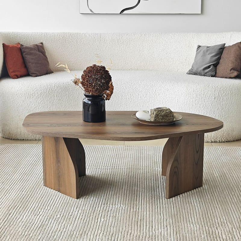 Berriaren Soffbord 100 cm - Valnöt - Möbler - Vardagsrum - Soffbord & vardagsrumsbord - Soffbord