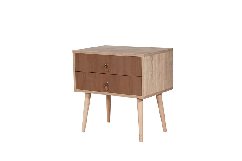 BERTOARIA Sängbord 60x40 cm Brun - Möbler - Sovrum - Sängbord