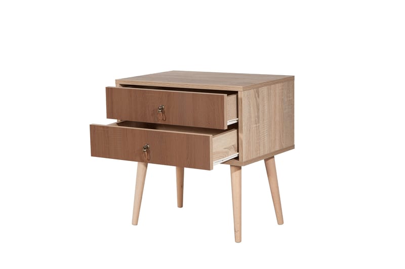 BERTOARIA Sängbord 60x40 cm Brun - Möbler - Sovrum - Sängbord