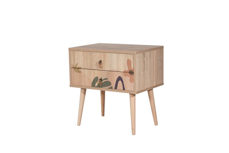 BERTOARIA Sängbord 60x40 cm Brun - Möbler - Sovrum - Sängbord