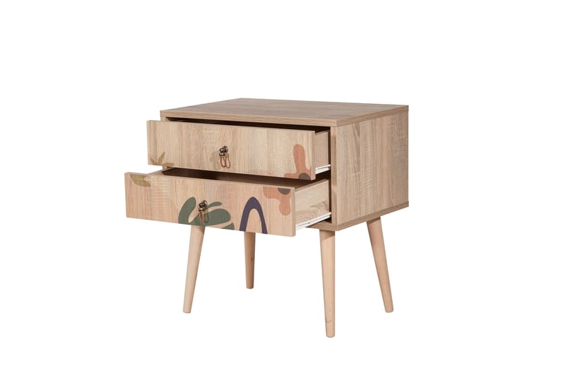 BERTOARIA Sängbord 60x40 cm Brun - Möbler - Sovrum - Sängbord