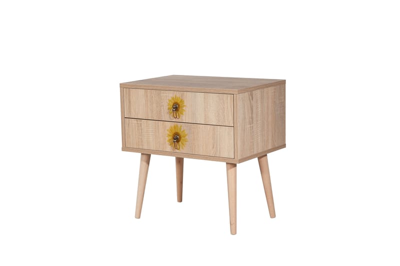 BERTOARIA Sängbord 60x40 cm Brun - Möbler - Sovrum - Sängbord