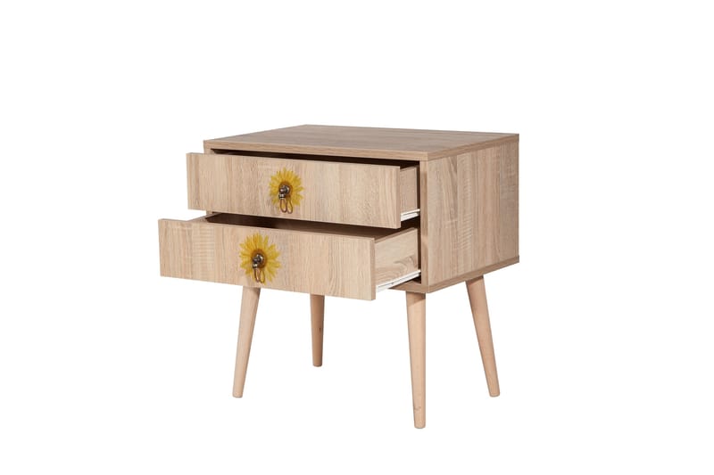 BERTOARIA Sängbord 60x40 cm Brun - Möbler - Sovrum - Sängbord
