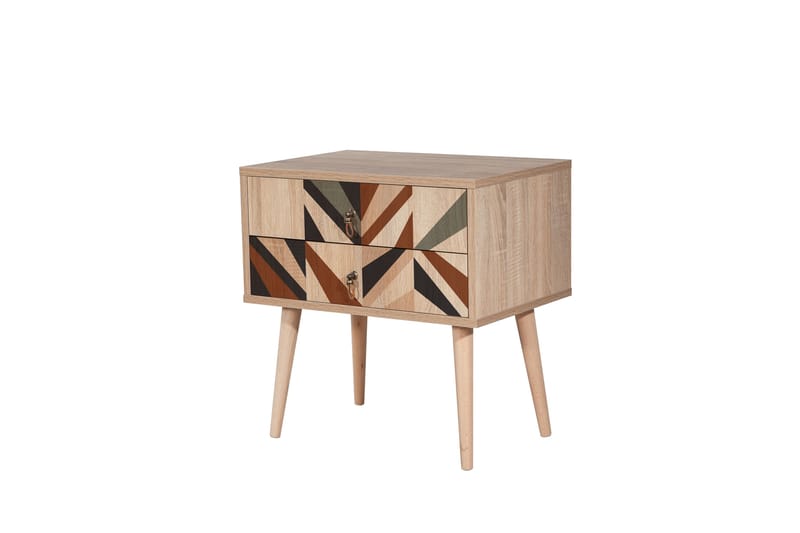 BERTOARIA Sängbord 60x40 cm Brun - Möbler - Sovrum - Sängbord