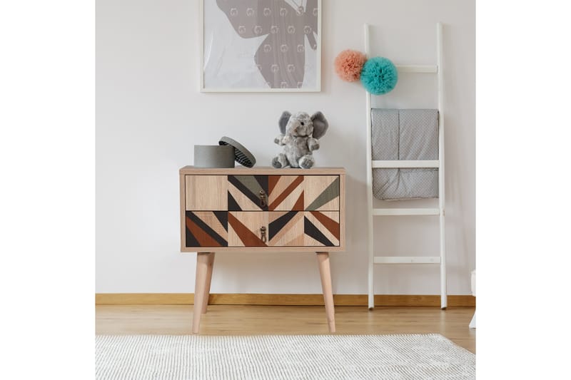 BERTOARIA Sängbord 60x40 cm Brun - Möbler - Sovrum - Sängbord