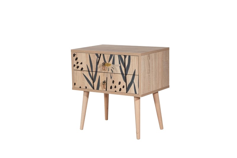 BERTOARIA Sängbord 60x40 cm Brun - Möbler - Sovrum - Sängbord
