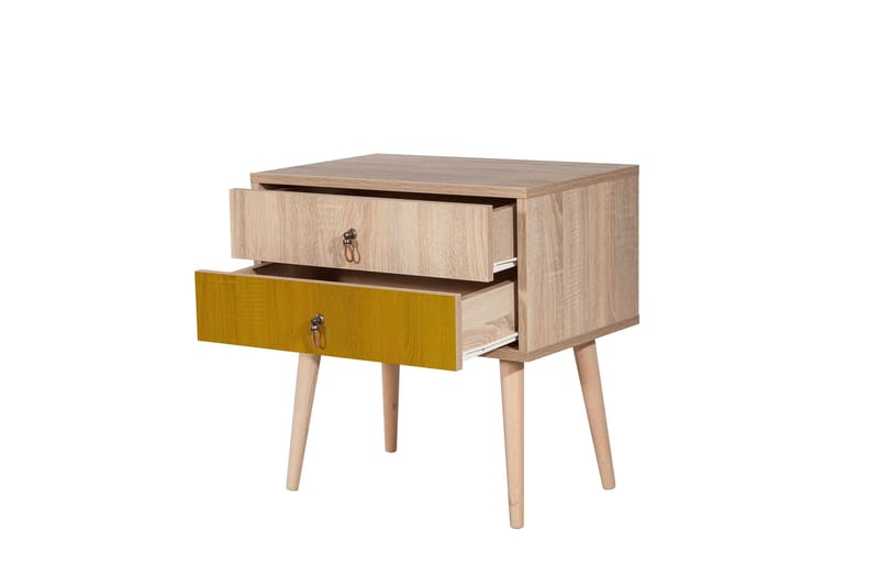 Bertoaria Sängbord 60x40 cm Brun - Hanah Home - Möbler - Sovrum - Sängbord