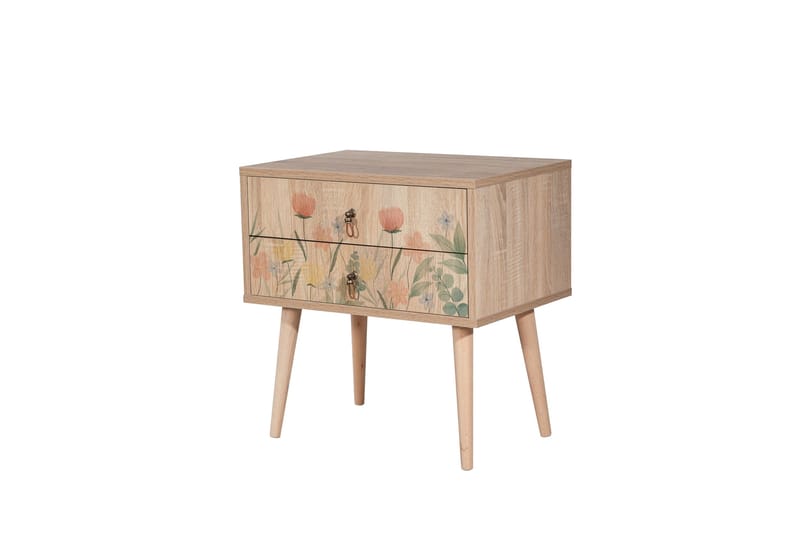 Bertoaria Sängbord 60x40 cm Brun, Hanah Home