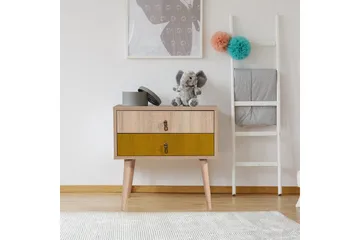 Bertoaria Sängbord 60x40 cm Brun - Hanah Home - Möbler - Sovrum - Sängbord